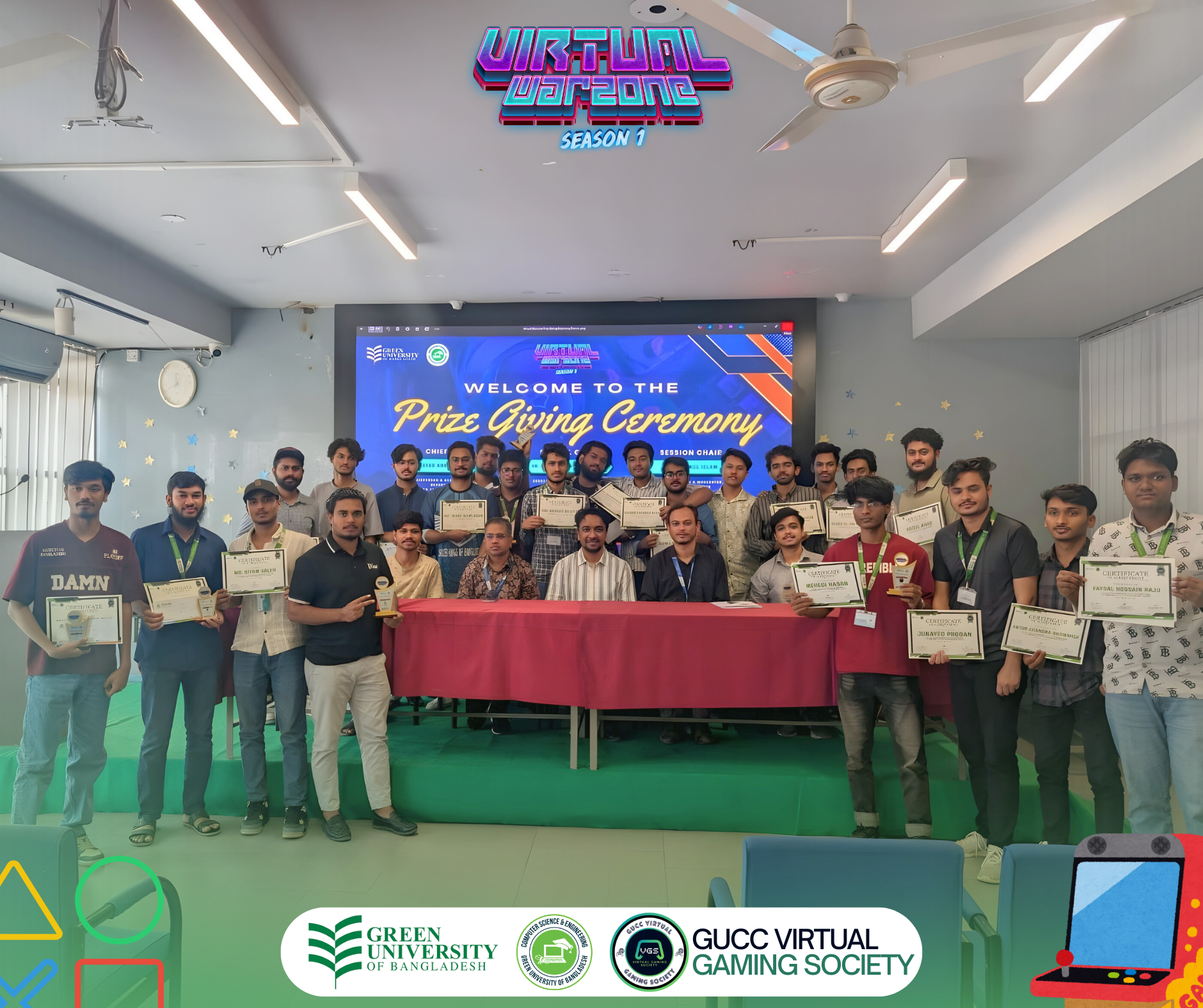 Green University Computer Club (GUCC) Successfully Concludes Virtual WarZone Season 01