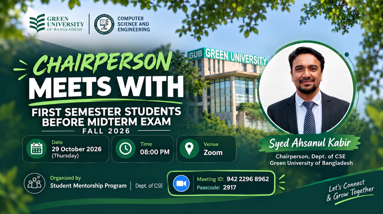 Chairperson Meets with First Semester Students Before Mid-Term Exam | Fall 2026