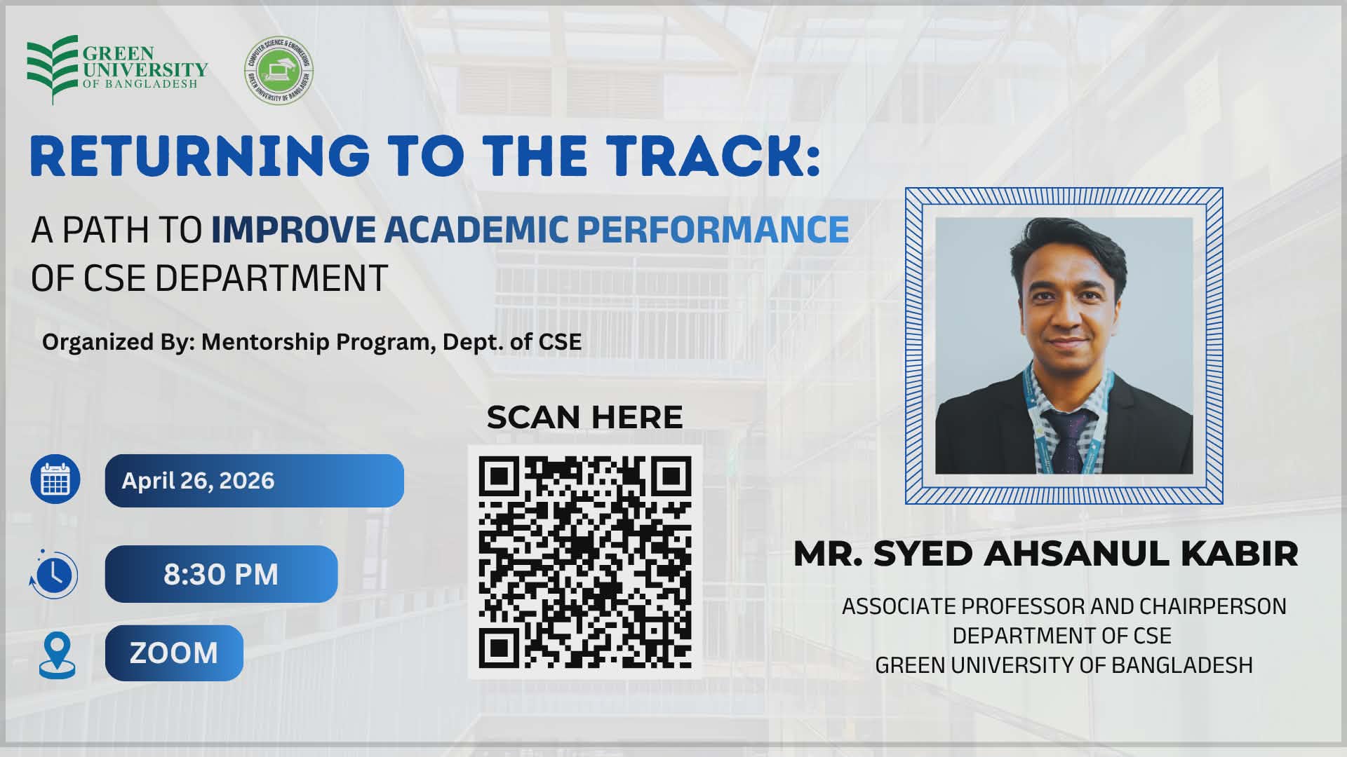 Event Image for Returning to the Track: A Path to Improve Academic Performance