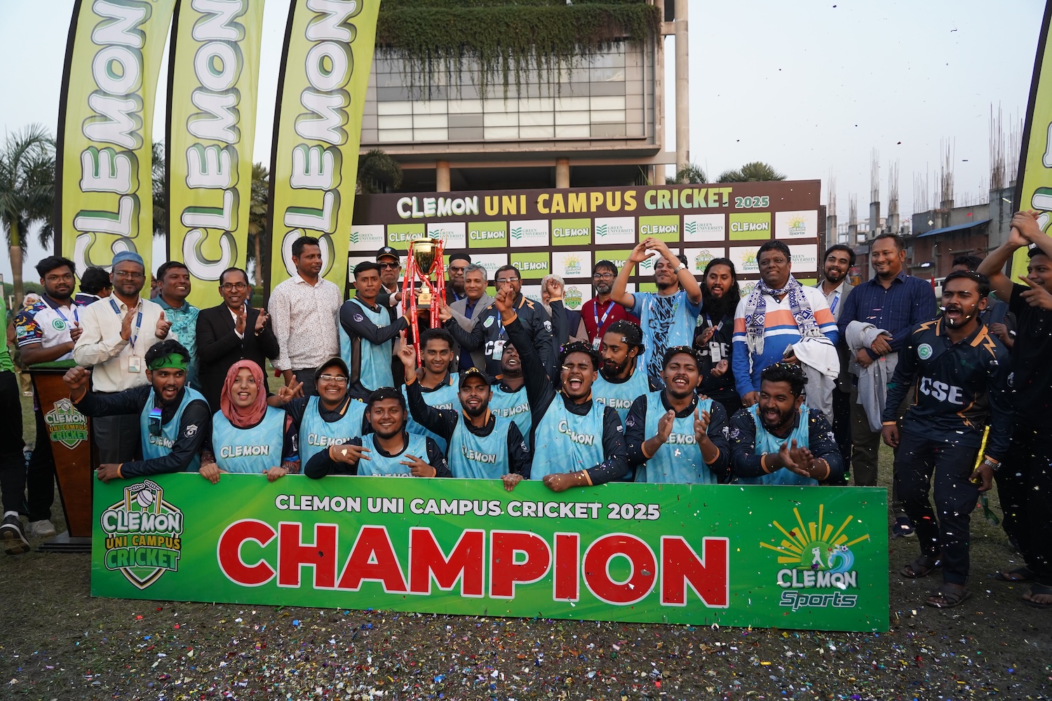 CSE Department Crowned Champions of Clemon Uni Campus Cricket Tournament 2025