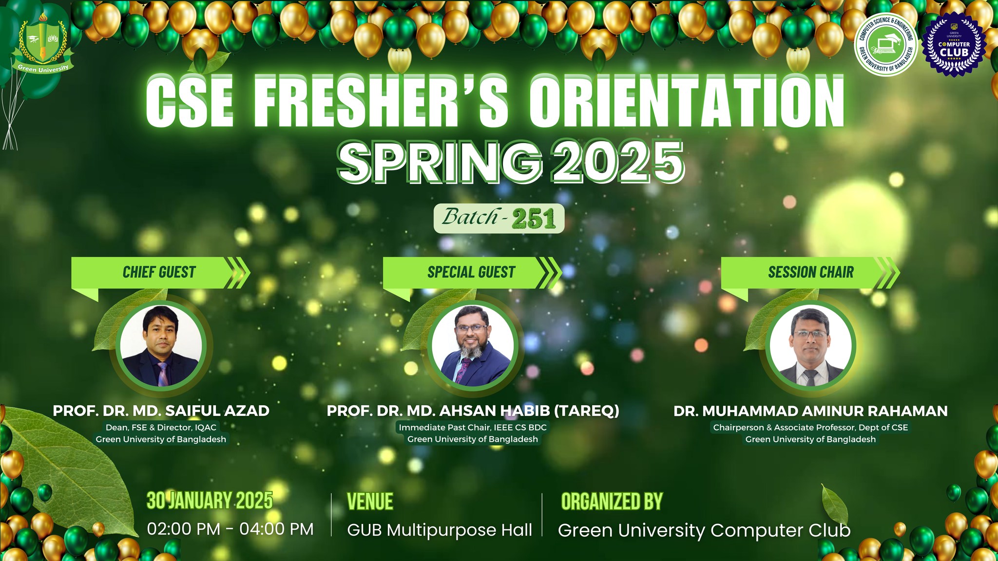 CSE Fresher's Orientation-2025