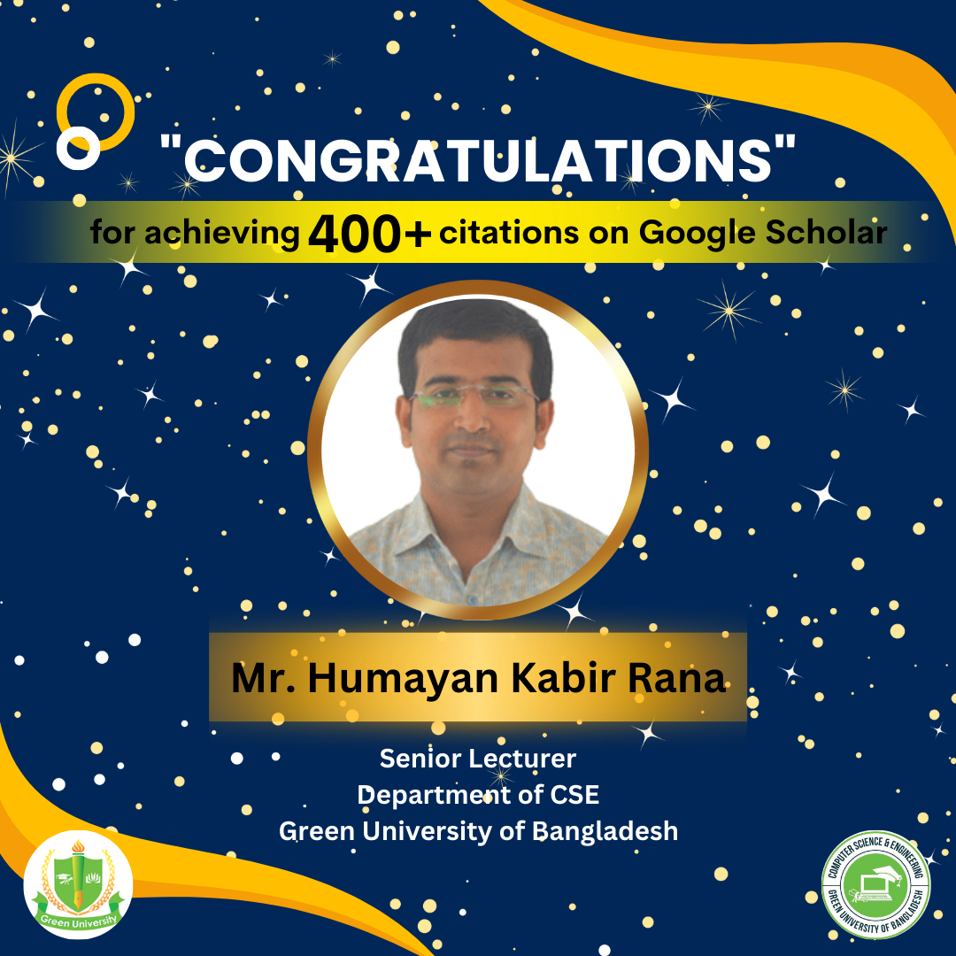 Heartiest congratulations to Mr. Humayan Kabi