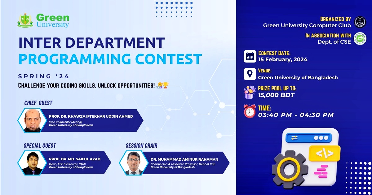 Inter Department Programming Contest (IDPC) Spring 2024