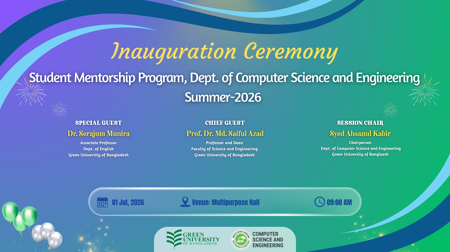 GUSMP Mentorship Inauguration & Appreciation Ceremony
